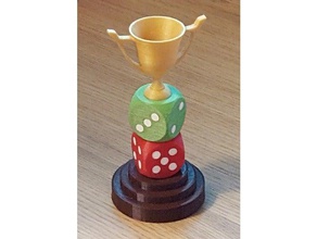 board game trophy games boardgame boardgames dice 3d print model - Mito3D
