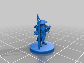 dwarf druid miniature toy game accessories 3d printing dungeons dragons tabletop 3d print model - Mito3D
