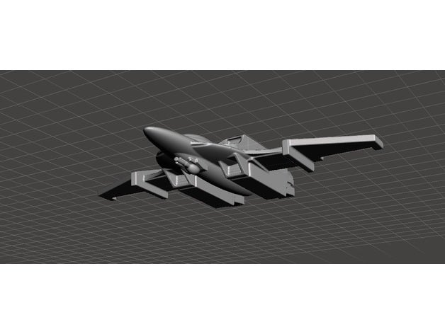 robotech ueg asc spector jet interceptor giochi rrt wargame 3D print model - Mito3D