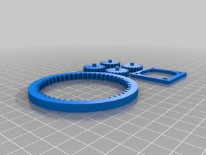 circle gears other 3d print model - Mito3D
