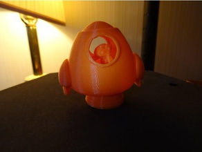 desktop figurine blenders suzanne rocket ship models desk toy model monkey rocketship 3d print model - Mito3D