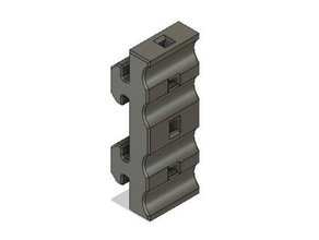 4020 4040 slot extrusion cable anchor 3d printer accessories profiles clip holder management 3d print model - Mito3D