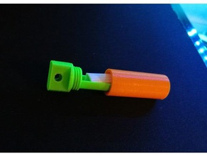 micro geocache-Anhänger tool Inhaber - Boxen edc everydaycarry tube wasserdichtes Gehäuse 3d print model - Mito3D