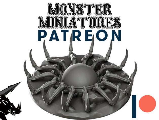 eye join our monster miniature patreon creatures 3D print model - Mito3D