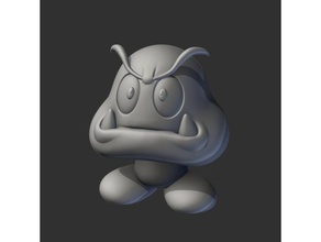 goomba juegos carácter coleccionable enemigo mario de nintendo la estatua video juego 3d print model - Mito3D