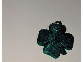 shamrock charmwloop key chaincollar without 3d printing st patricks day 3d print model - Mito3D