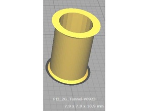 2g-tunnel-Ohrring Ohrringe 3d print model - Mito3D