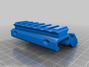 caliburn angled rail mount 3d printing 3d print model - Mito3D