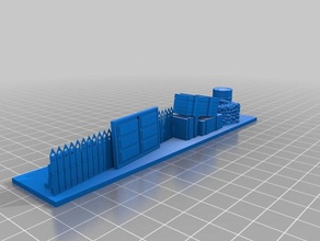 baricade cıvata eylem ayarlayın 3d baskı 3d print model - Mito3D
