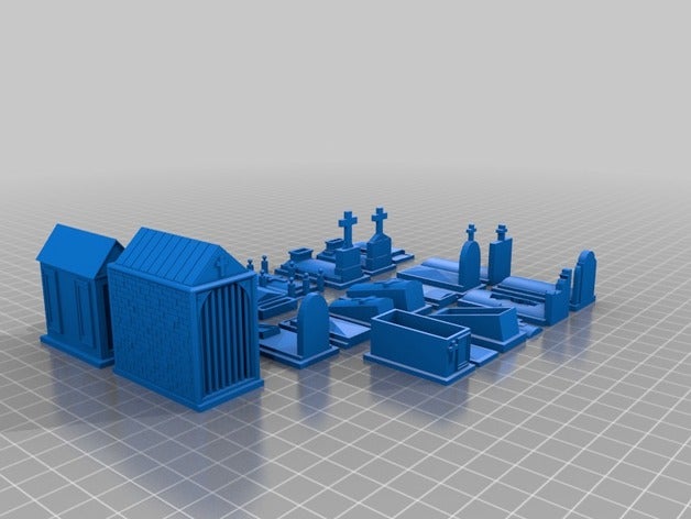 set mezar 3d baskı 3D print model - Mito3D