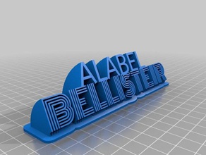 alabel 2 signs logos customized 3d print model - Mito3D