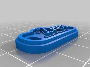 ines llaveros personalizado 3d print model - Mito3D