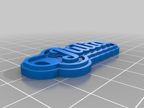 julia Anahtarlık özelleştirilmiş 3d print model - Mito3D