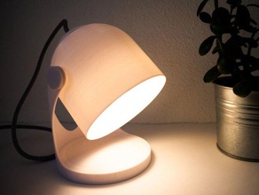 minimal bedside lamp decor design designproject desktop organizer functional lampshade minimalist no support nsfw 3d print model - Mito3D