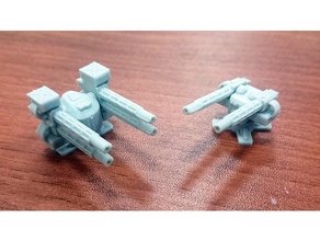 machine gun weapon 164 gaslands toy game accessories addon 3d print model - Mito3D