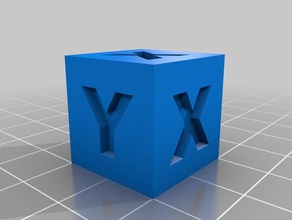 calibrazione cubo xy 3d la stampa test 3d print model - Mito3D