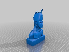 echnaton büstü heykeller gypten diorama Mısır Yunan heykel 3d print model - Mito3D