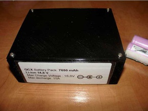 cassa di batteria qrp laboratori qcx cw ricetrasmettitore elettronica 3d print model - Mito3D