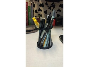 ultra simple pen container office 3d print model - Mito3D