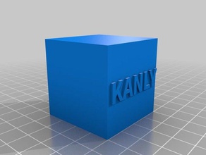 kanlykube 3d la stampa i test personalizzato 3d print model - Mito3D