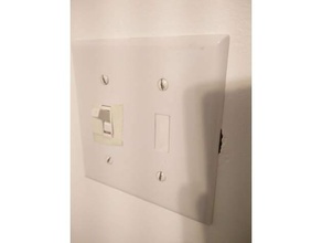 light switch blank household 3d print model - Mito3D
