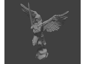 archangel miniature creatures boardgame dnd fantasy figure kings war model tabletop wargame warhammer 3d print model - Mito3D