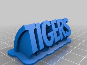 tigri office personalizzato 3d print model - Mito3D