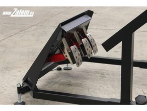 tam pedal x-sım simülatörü spor açık havada arduino araba debriyaj leonardo pedales 3d print model - Mito3D