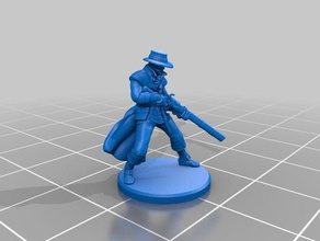 humanoid hunter miniature 2 toy game accessories 3dprintable dungeons dragons evermore tabletop 3d print model - Mito3D