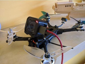 sesión de montaje hyperlow vert racer rc vehículos drone el fpv gopro quad qwad 3d print model - Mito3D