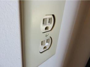 interruptor enchufe shimspacer partes eléctrica el cableado eléctrico de la pared 3d print model - Mito3D