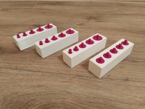 montessori aides à l'enseignement des blocs de barils puzzles 3d print model - Mito3D