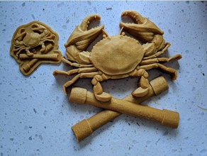 crab vs pipe sculptures 3d print model - Mito3D