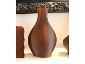 classique vase décor de fleurs spirale vases mode 3d print model - Mito3D