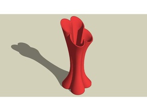 flower vase decor 3d print model - Mito3D