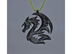 dragon pendant jewelry cool easy fantasy fast hanger kechain necklace sketchup 3d print model - Mito3D