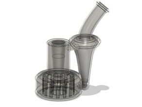 tornade recycleur bongoil plate-forme passe-temps pipe à eau 3d print model - Mito3D