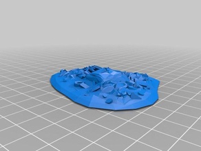 buried vehicle rubble pile 15mm remix other 3d print model - Mito3D