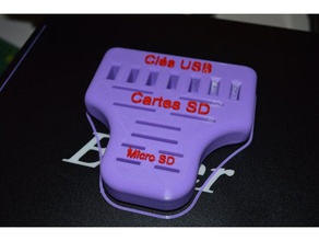 el soporte clave de usd sd micro la oficina boite lápiz sdcard tarjeta caja almacenamiento usb 3d print model - Mito3D