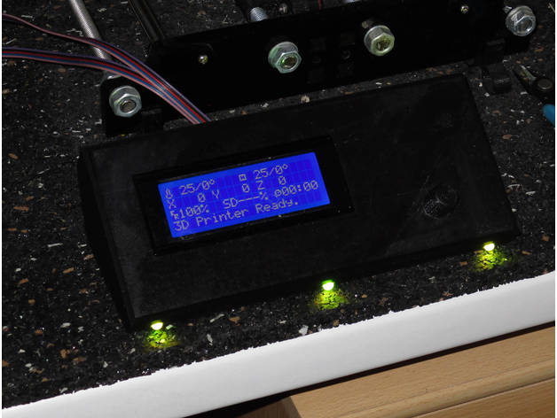 external display rotary encoder back home button leds 3d printer parts 3D print model - Mito3D