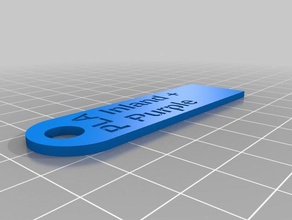 meine angepasste kompakt-filament-Probe-tag-pla inland lila 3d Drucker Zubehör 3d print model - Mito3D