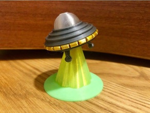 beam me up toys games art display nsfw space spaceship toy ship trinket ufo 3d print model - Mito3D