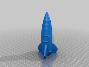 rocket springo Skulpturen 3d print model - Mito3D