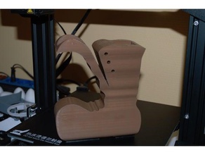 botte de inicialização a arte boite chaussure lápis cor caixa pote sapato os sapatos vaso 3d print model - Mito3D