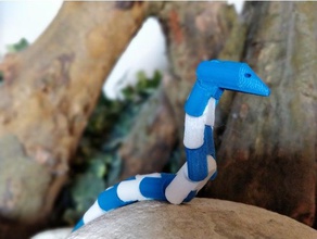 mobili snake toys games animal articulated articulation clip clips forest infinity mount moveable movie poison reptile serpent snakes worm 3d print model - Mito3D