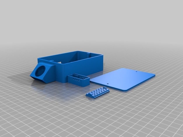 cas de plusieurs capteurs 3d l'impression dht22 hc-sr501 la bande led neopixel pcb titulaire photodétecteur 3D print model - Mito3D