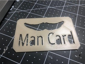 official man card other mancard mustache 3d print model - Mito3D