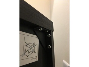 ikea besta cabinet corner support other 3d print model - Mito3D