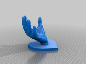 hand heart 3d printing love 3d print model - Mito3D