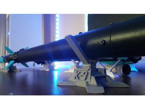 k-9 rocket dock aeropsace bpsespaço crt joe barnard modelo de foguete yukon 3d print model - Mito3D
